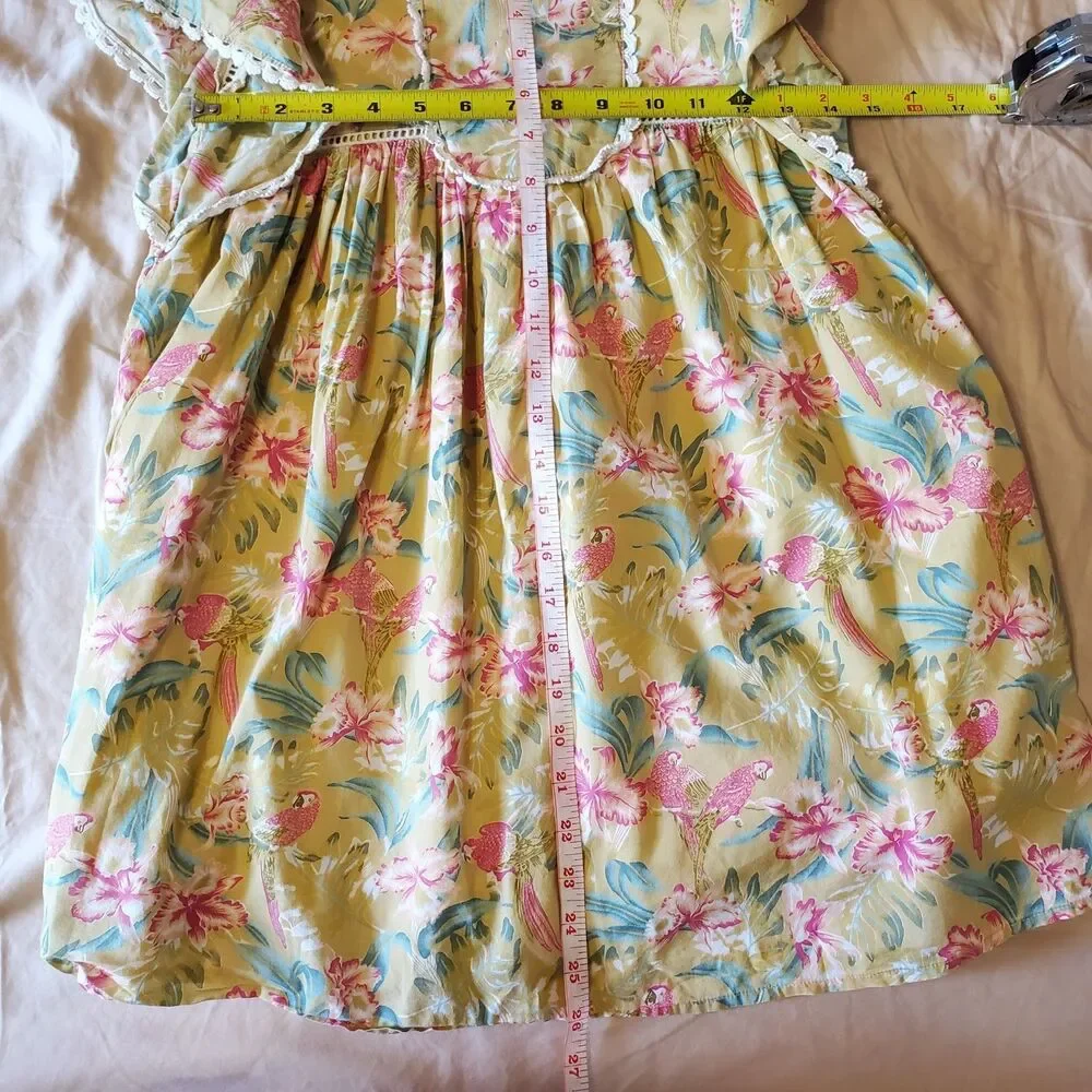 Louise Misha Paris Girls Christina Boho Dress Size 10 Y Organic Cotton Peasant